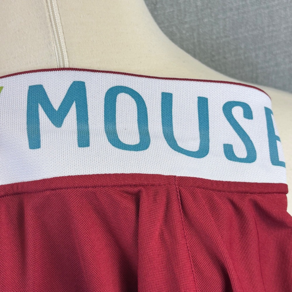 Disney Mickey Mouse Mens Short Sleeve Polo Shirt Maroon Red Size 100/Medium - Picture 5 of 7